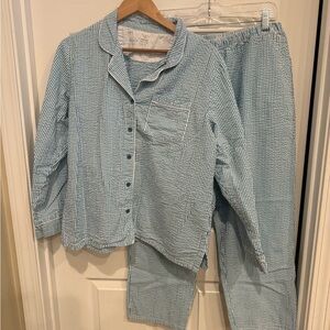 Blue Striped women’s large the Vermont country store